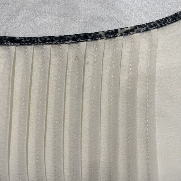 Ya Los Angeles Dress Small Peated White Snake Animal Print Safari‎ Boho - Picture 6 of 14